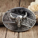 Fivela Cabeça de Touro com Canivete Secreto