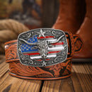 Cinto Long-Horn Americano em Couro Premium